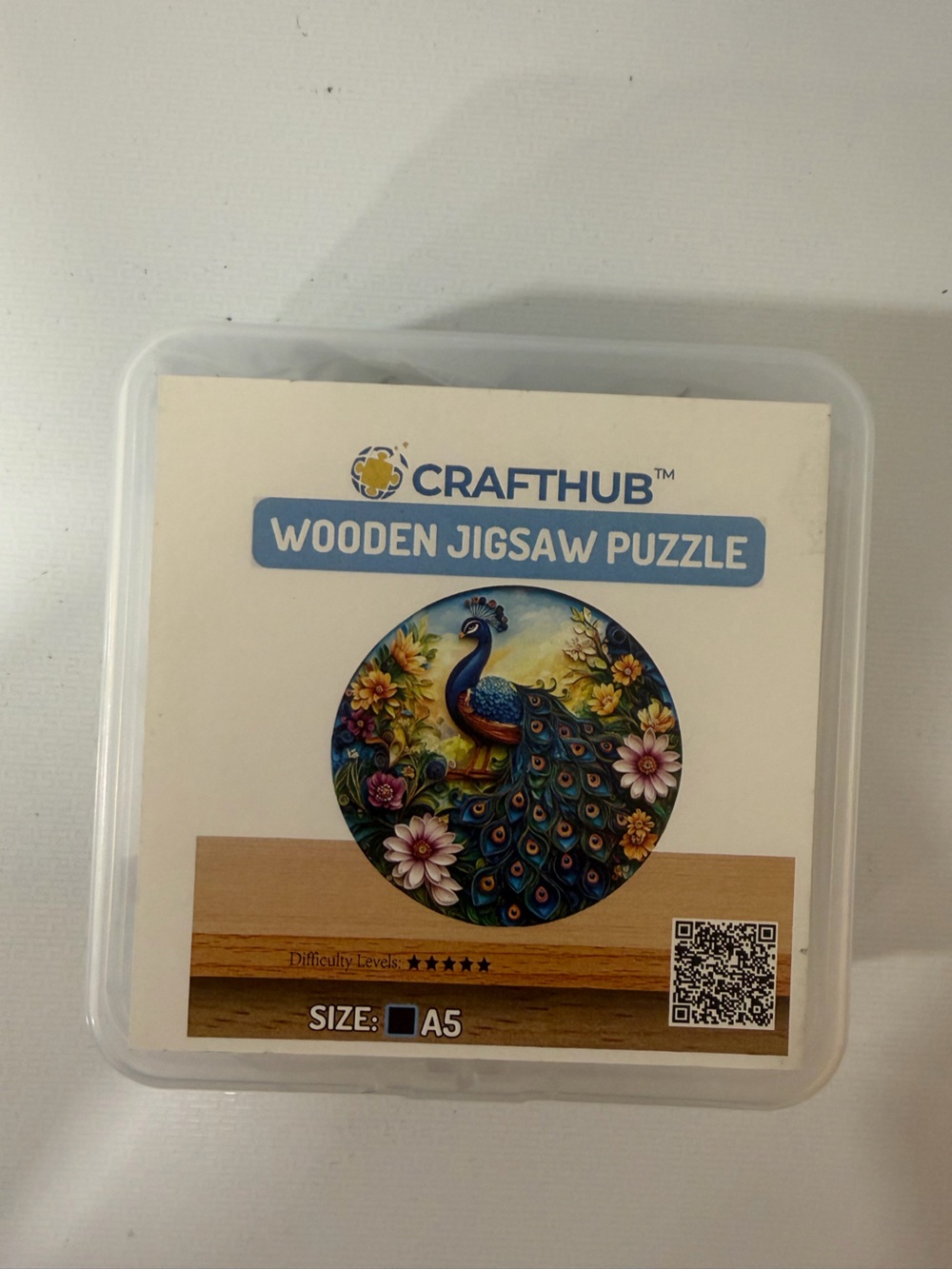 Crafthub Blossom Peacock Wooden Jigsaw Puzzle